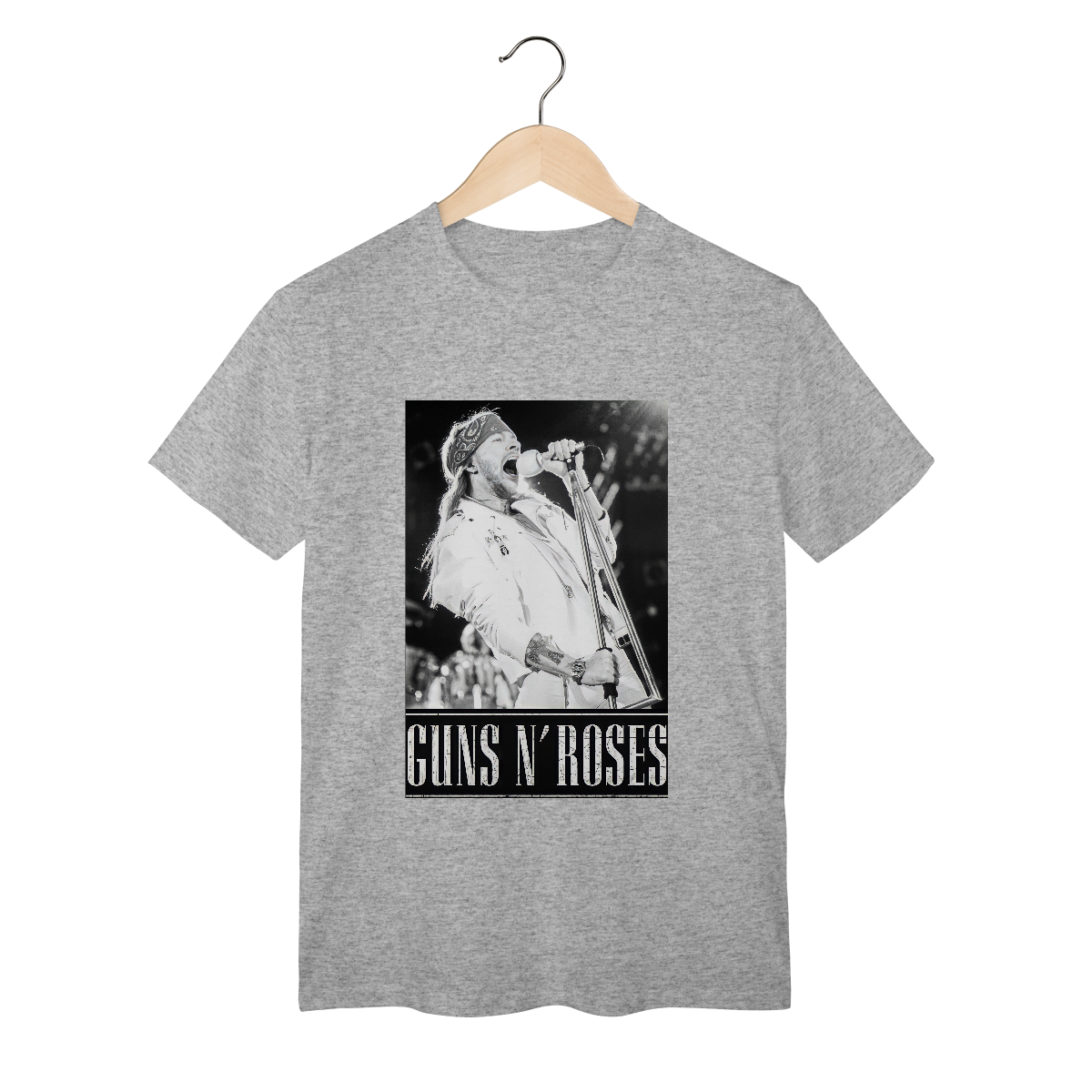 T-Shirt Classic Camiseta - Axl Wembley 1992 em Axl Rose - Fã Clube