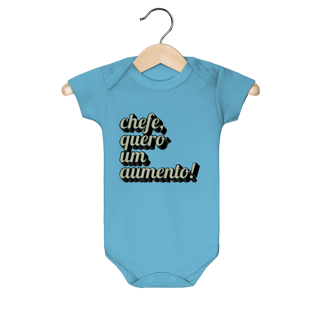 Nome do produto Body de Bebê “Chefe, Quero um Aumento!” – Roupa Divertida e Criativa para Bebê | Presente Engraçado para Chá de Bebê, Aniversário ou Dia das Mães/Pais