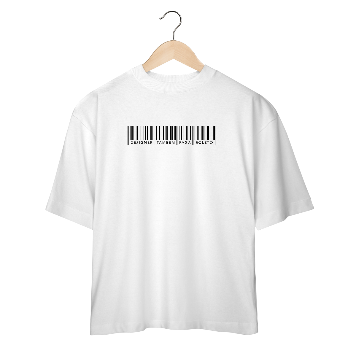 Nome do produto: Camiseta Oversise Designer Também Paga Boleto