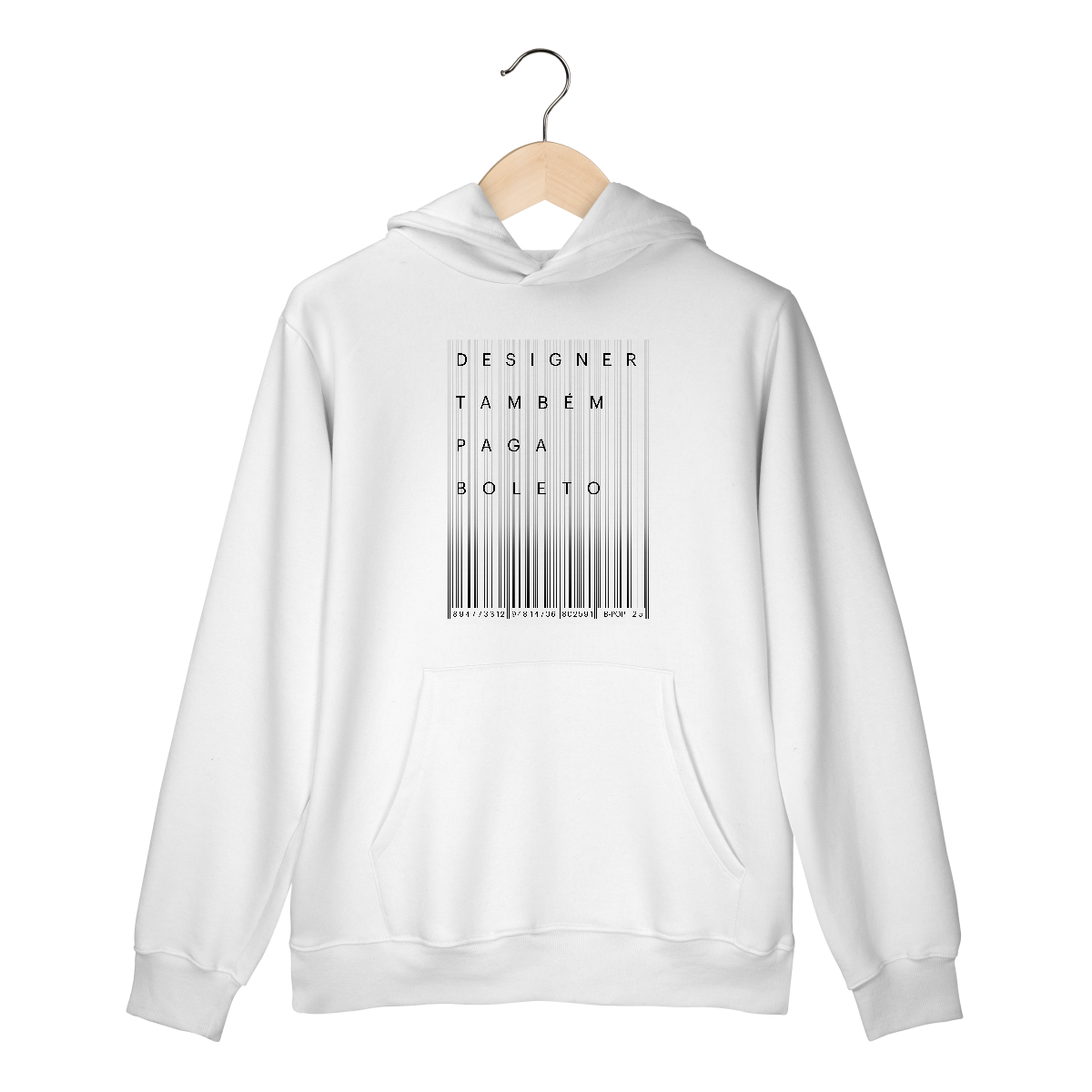 Nome do produto: Moletom Canguru com Capuz Designer Também Paga Boleto 2