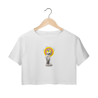 Nome do produto Camiseta Croped Arte Não É Crime