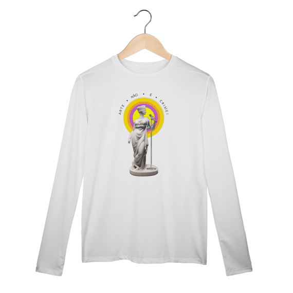 Camiseta Manga Longa Sport Dry UV	Arte Não É Crime