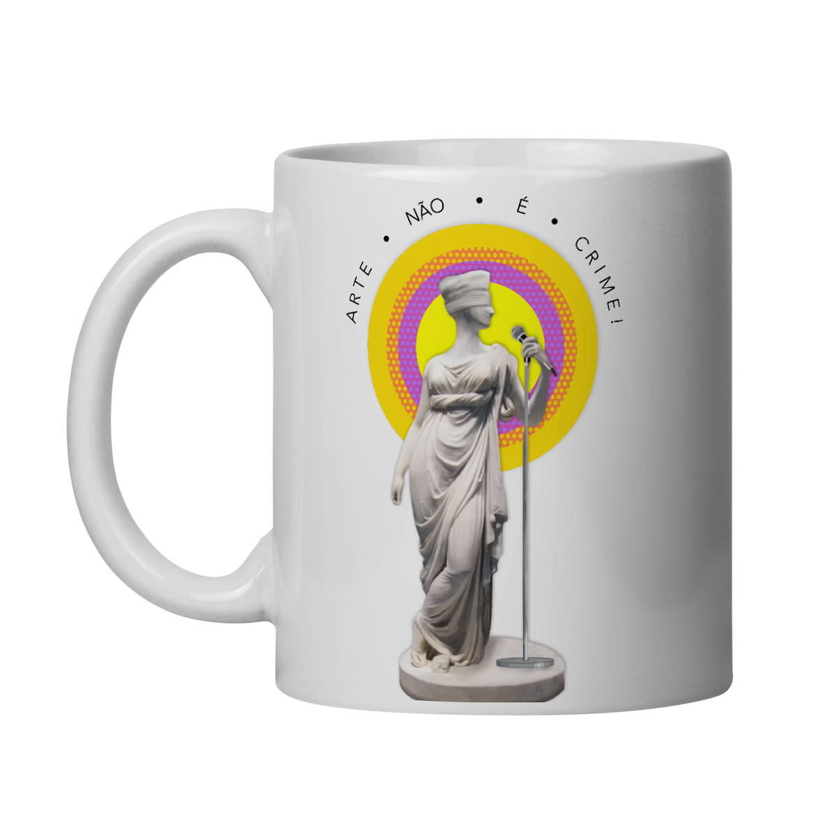Nome do produto: Caneca Arte Não É Crime
