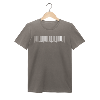 Camiseta feminina estonada Designer Também Paga Boleto