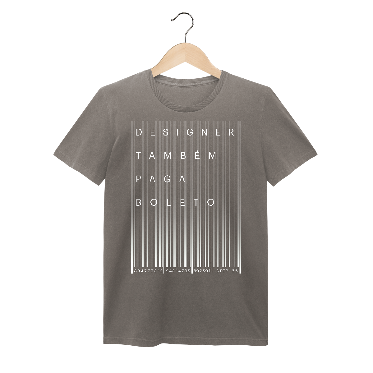 Nome do produto: Camiseta feminina estonada Designer Também Paga Boleto 2