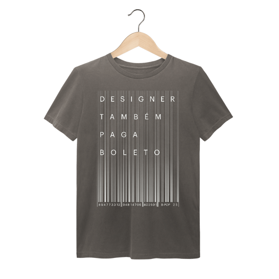 T-Shirt Estonada Designer Também Paga Boleto 2