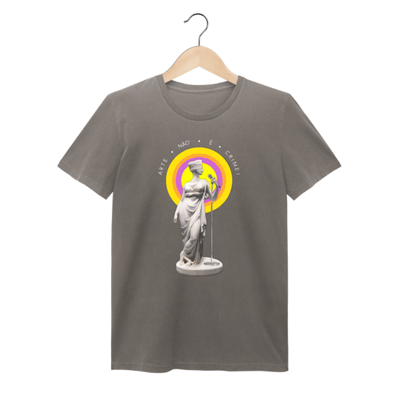Camiseta feminina estonada	Arte Não É Crime