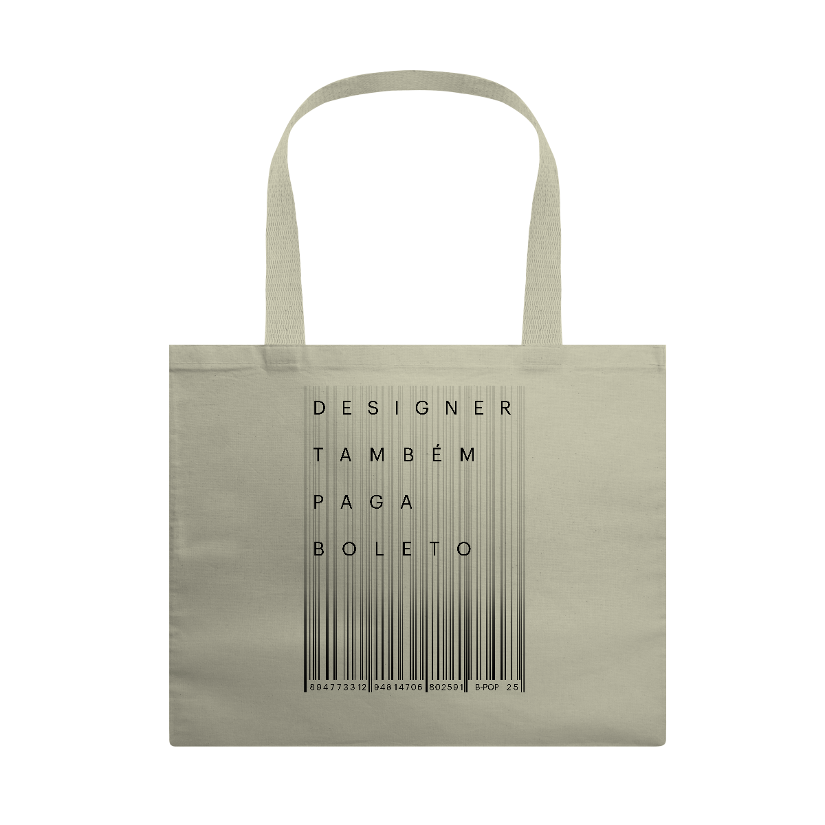 Nome do produto: Ecobag Designer Também Paga Boleto 2
