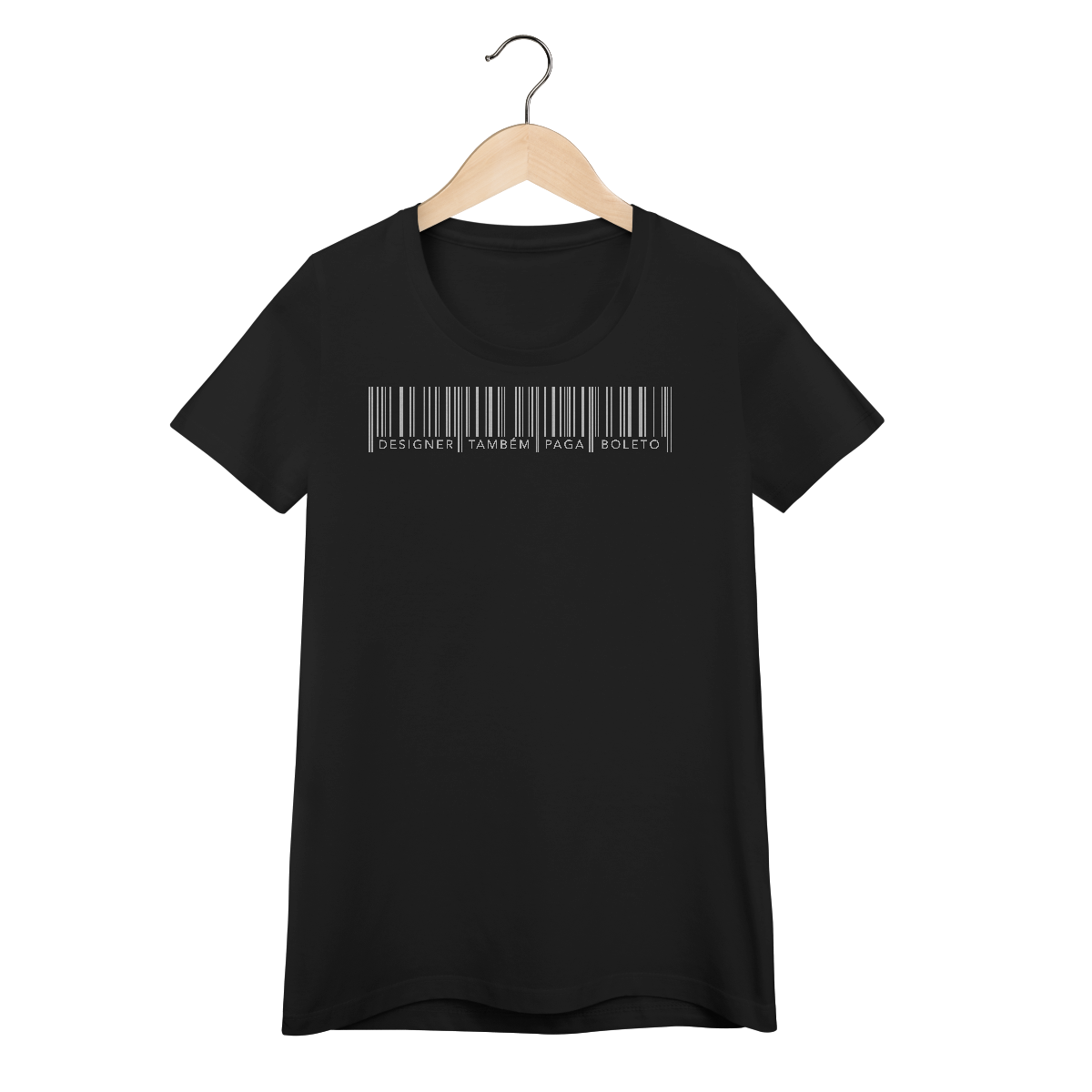 Nome do produto: Camiseta feminina prime Designer Também Paga Boleto
