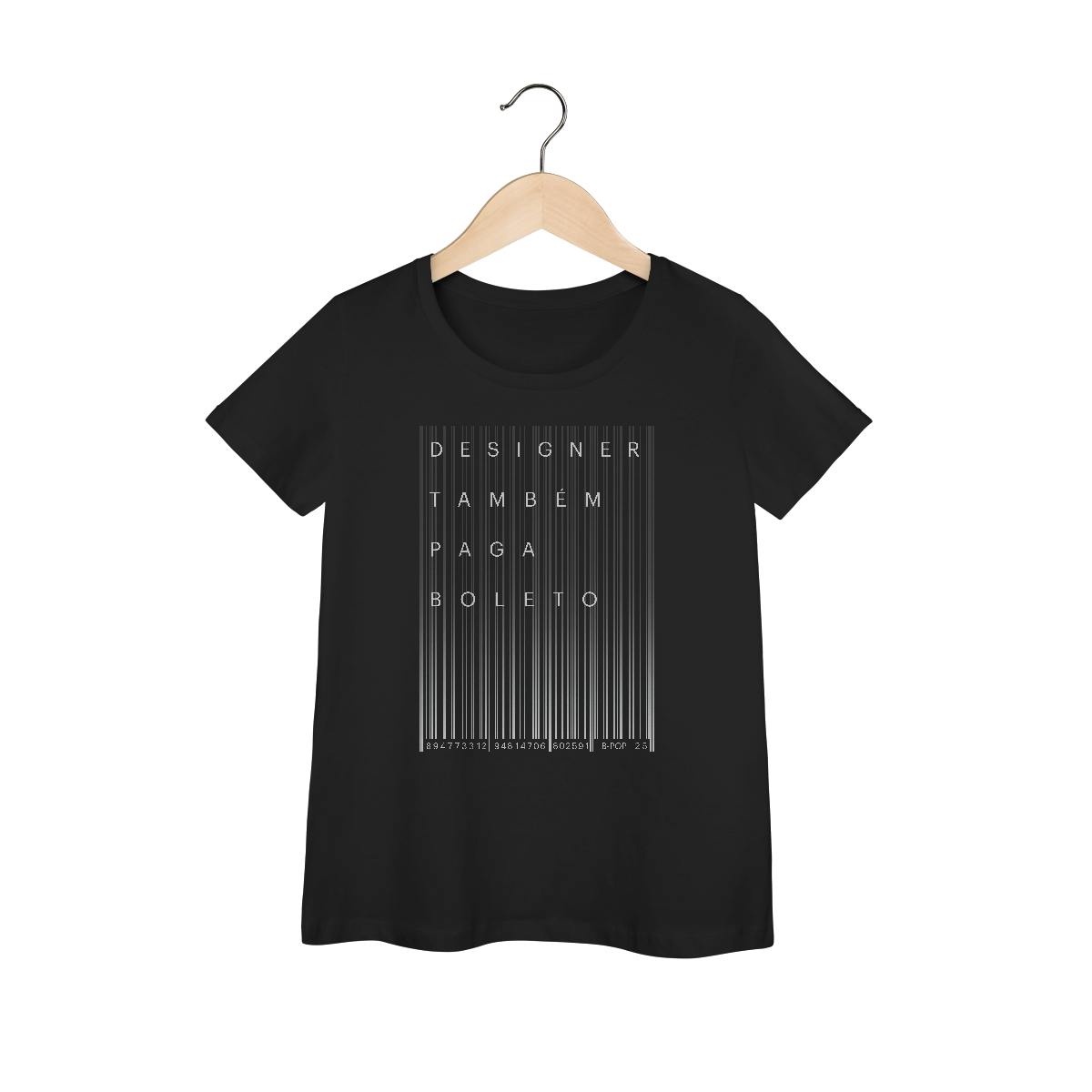 Nome do produto: Camiseta feminina prime Designer Também Paga Boleto 2