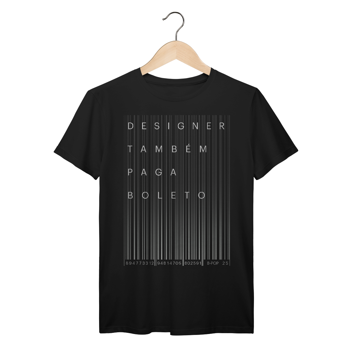 Nome do produto: Camiseta Designer Também Paga Boleto 2