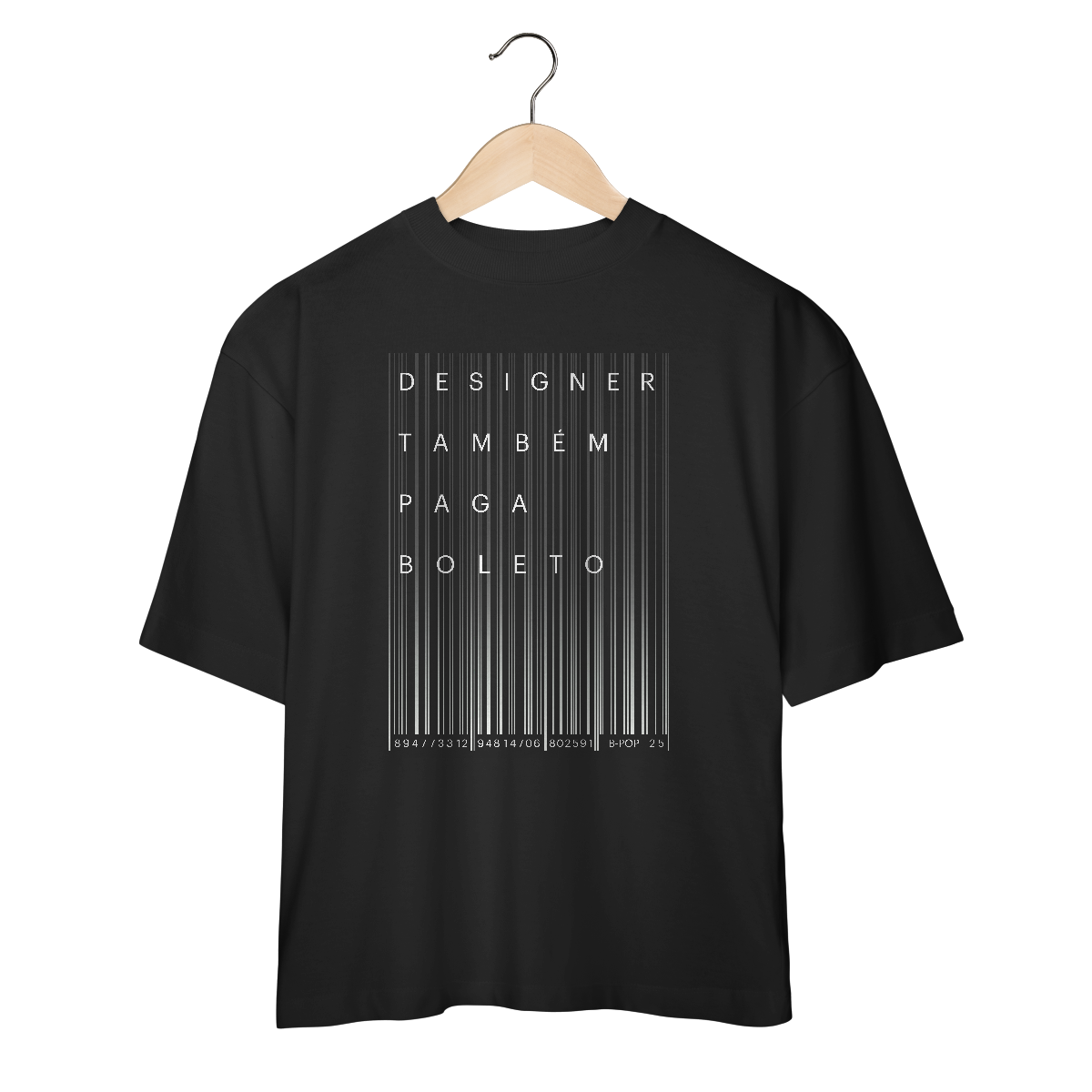 Nome do produto: Camiseta Oversized Designer Também Paga Boleto
