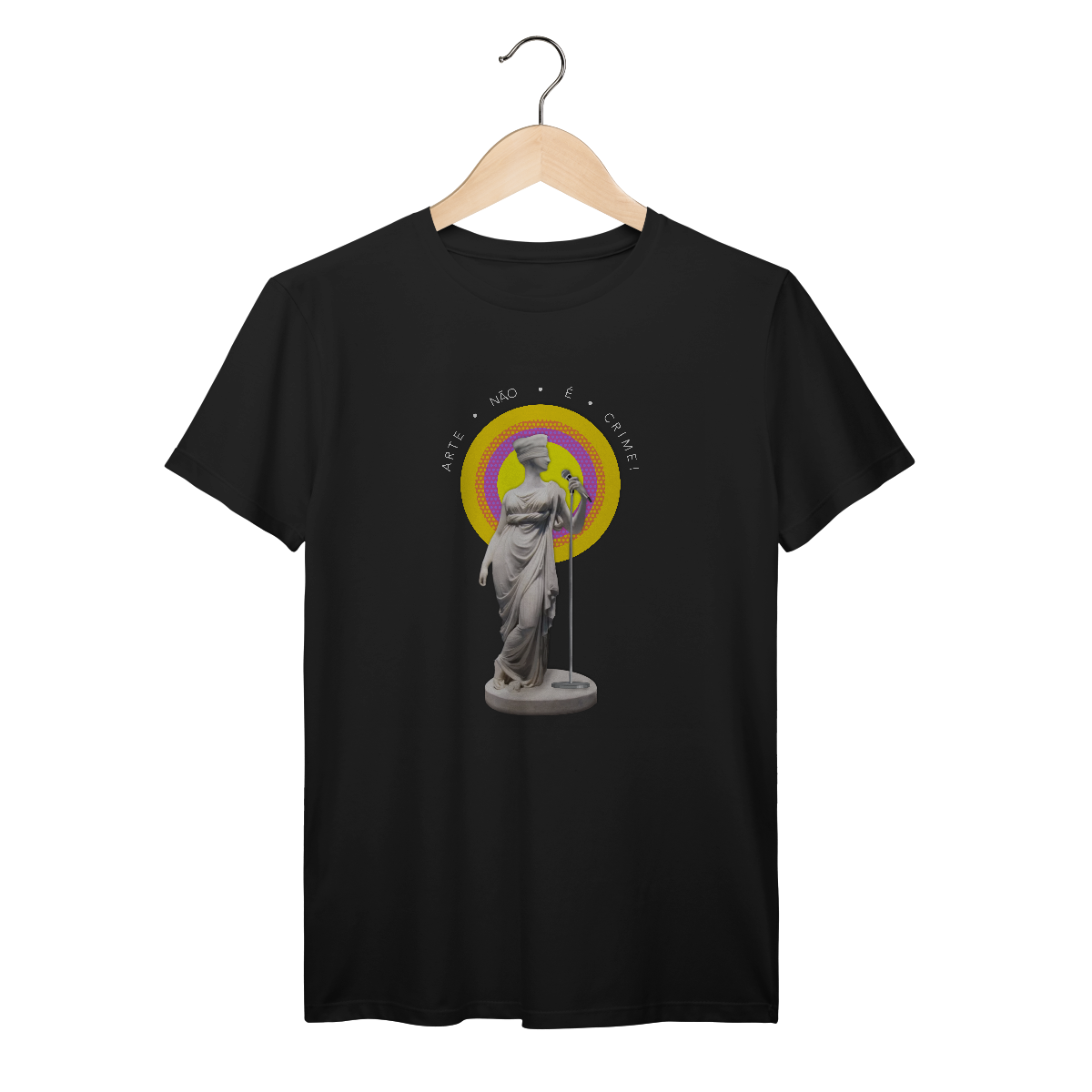 Nome do produto: Camiseta Arte Não É Crime