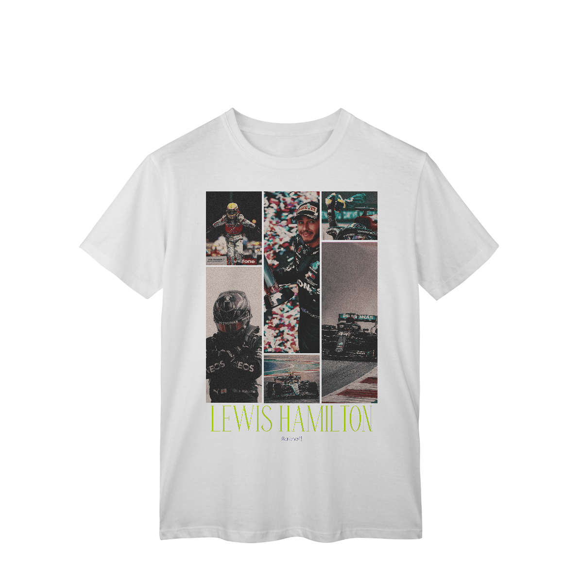 Nome do produto: Camiseta Drive to Style – Lewis Hamilton | Tributo à Lenda da F1
