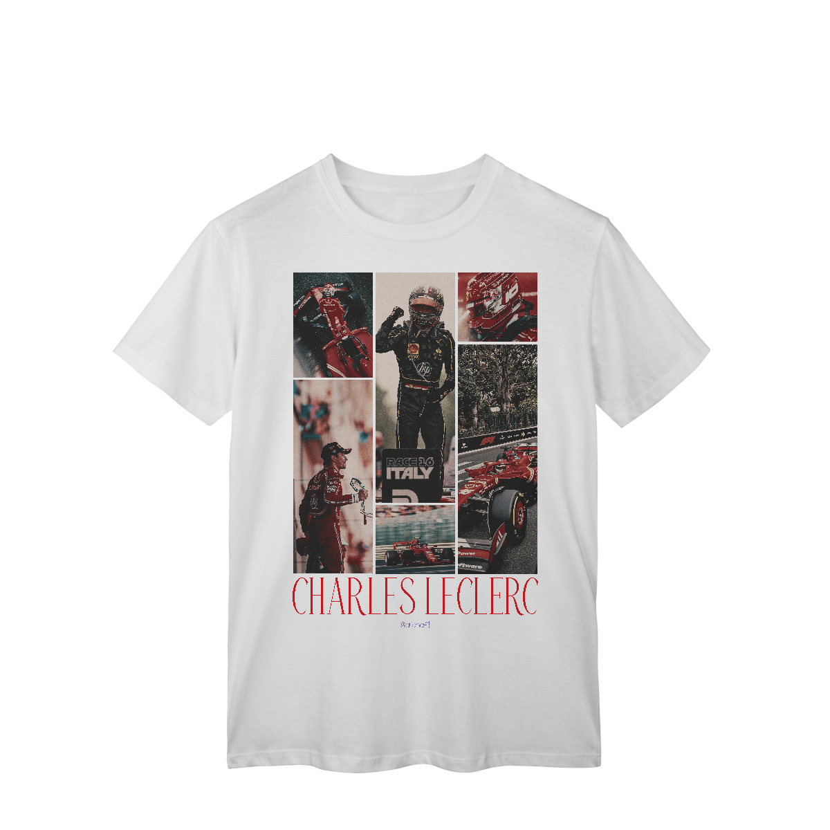 Nome do produto: Camiseta Drive to Style – Charles Leclerc | Ferrari F1