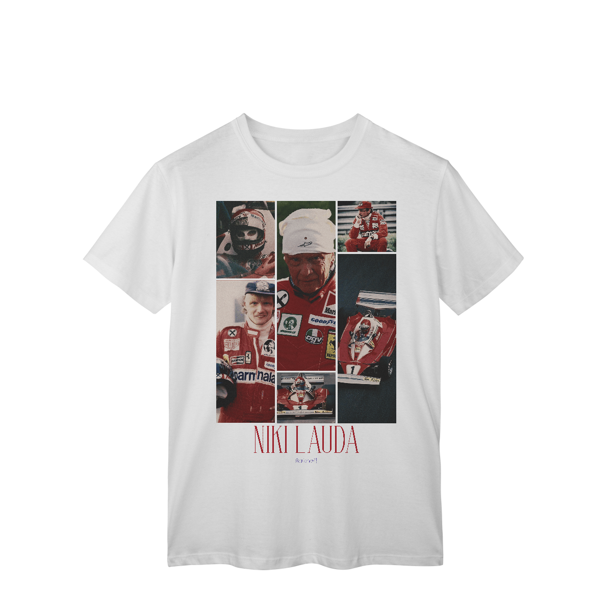 Nome do produto: Camiseta Drive to Style – Niki Lauda | Legado de Coragem na F1