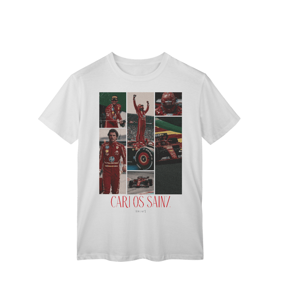 Camiseta Drive to Style – Carlos Sainz | Estilo e Fúria Ferrari