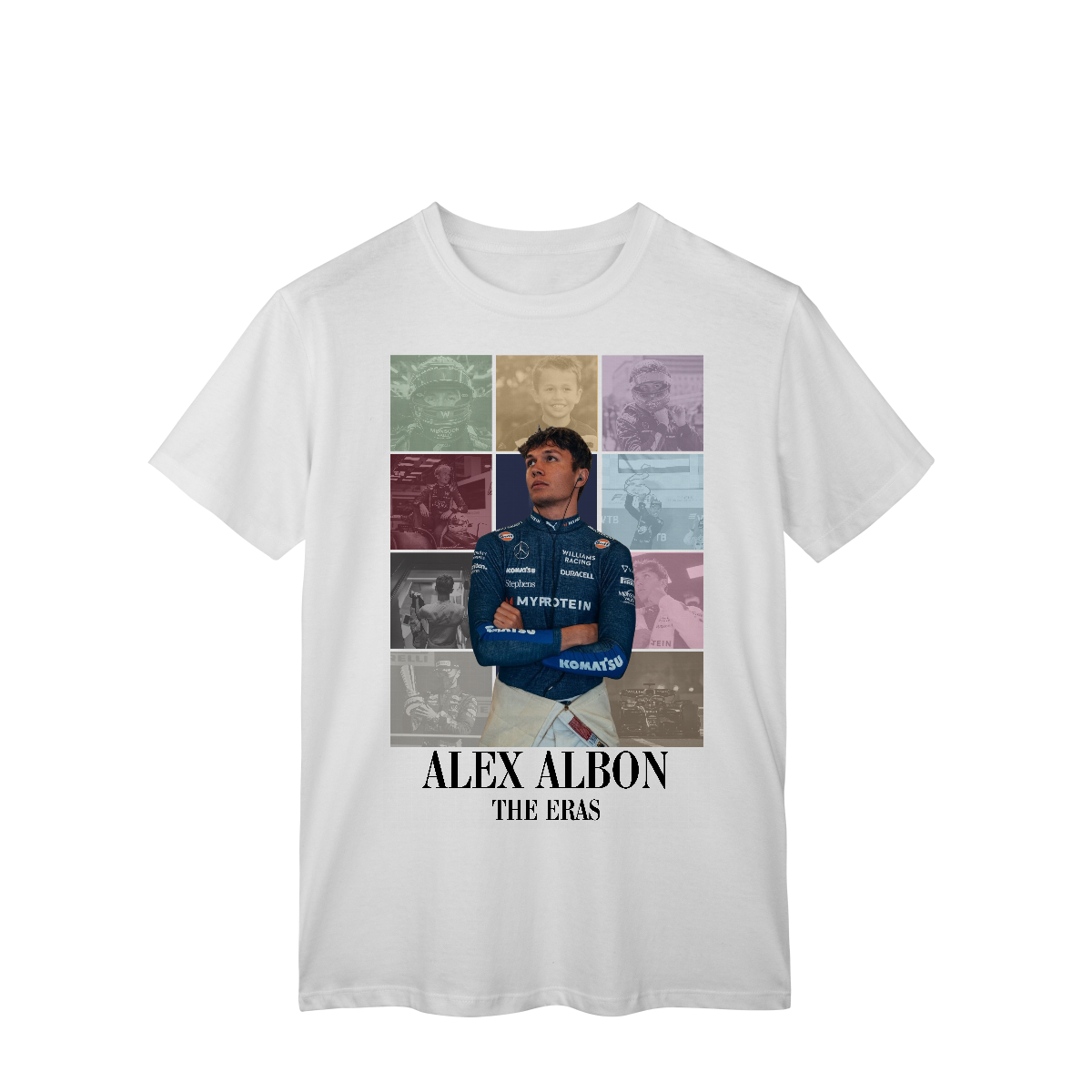 Nome do produto: Camiseta Alex Albon – The Eras | Silencioso, mas gigante