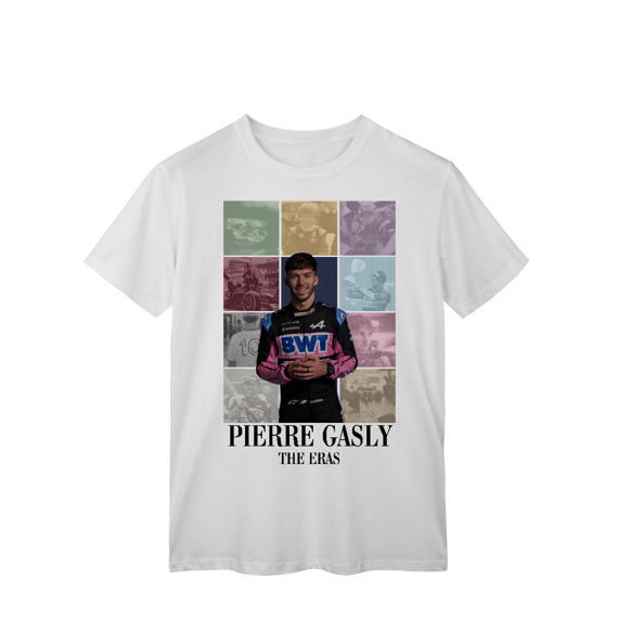 Camiseta Pierre Gasly – The Eras | Coração francês na pista
