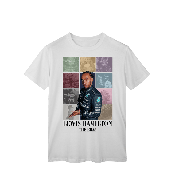 Camiseta Lewis Hamilton The Eras | Uma lenda em cada detalhe