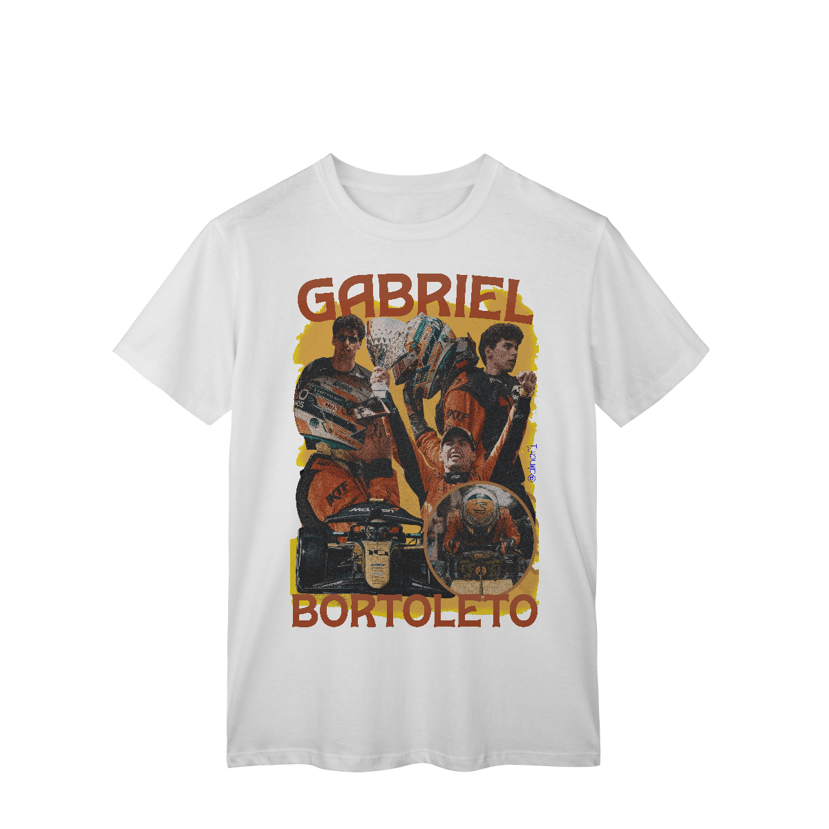 Nome do produto: Camiseta Gabriel Bortoleto – Rumo ao Topo