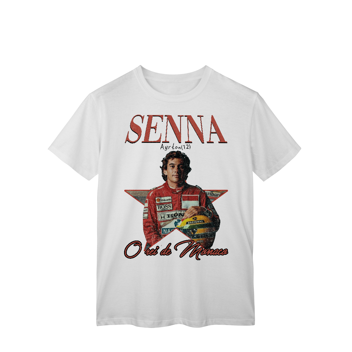 Nome do produto: Camiseta Ayrton Senna – O Rei de Mônaco | Edição Especial