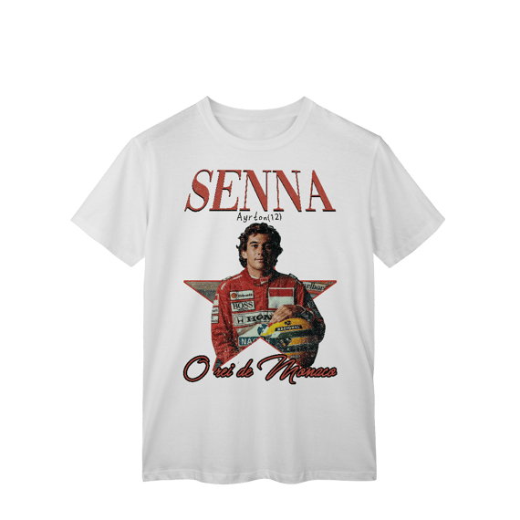 Camiseta Ayrton Senna – O Rei de Mônaco | Edição Especial
