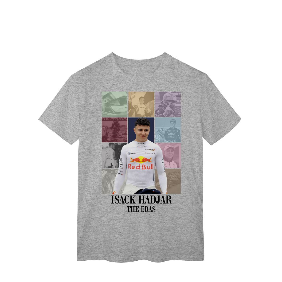 Nome do produto: Camiseta Isack Hadjar – The Eras | Estilo para quem aposta no futuro da F1