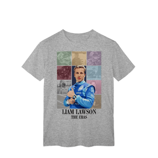 Nome do produtoCamiseta Liam Lawson – The Eras | O futuro da F1 começa aqui