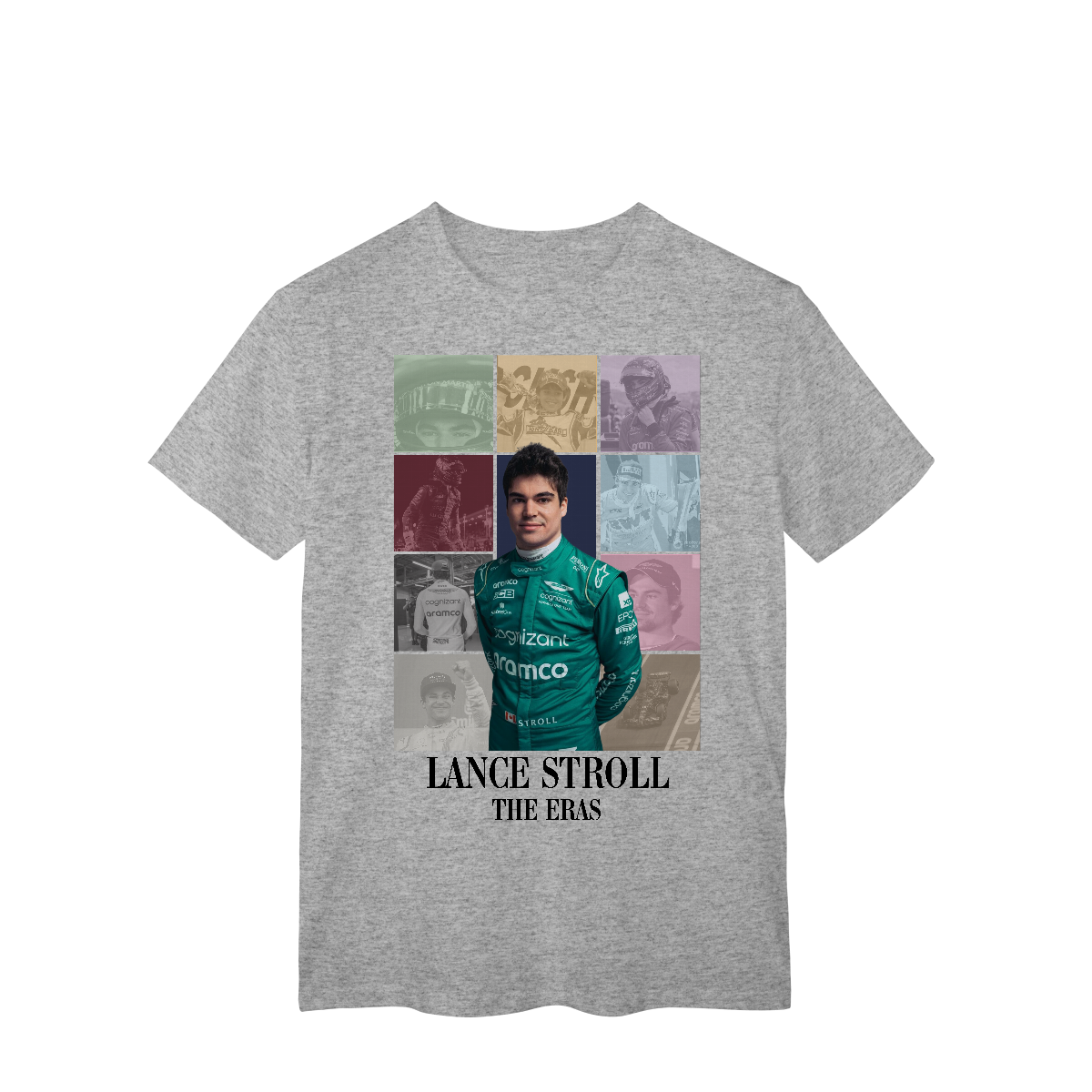 Nome do produto: Camiseta Lance Stroll – The Eras | Estilo e trajetória na F1 moderna