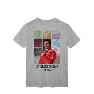 Nome do produtoCamiseta Carlos Sainz – The Eras | De herdeiro a matador