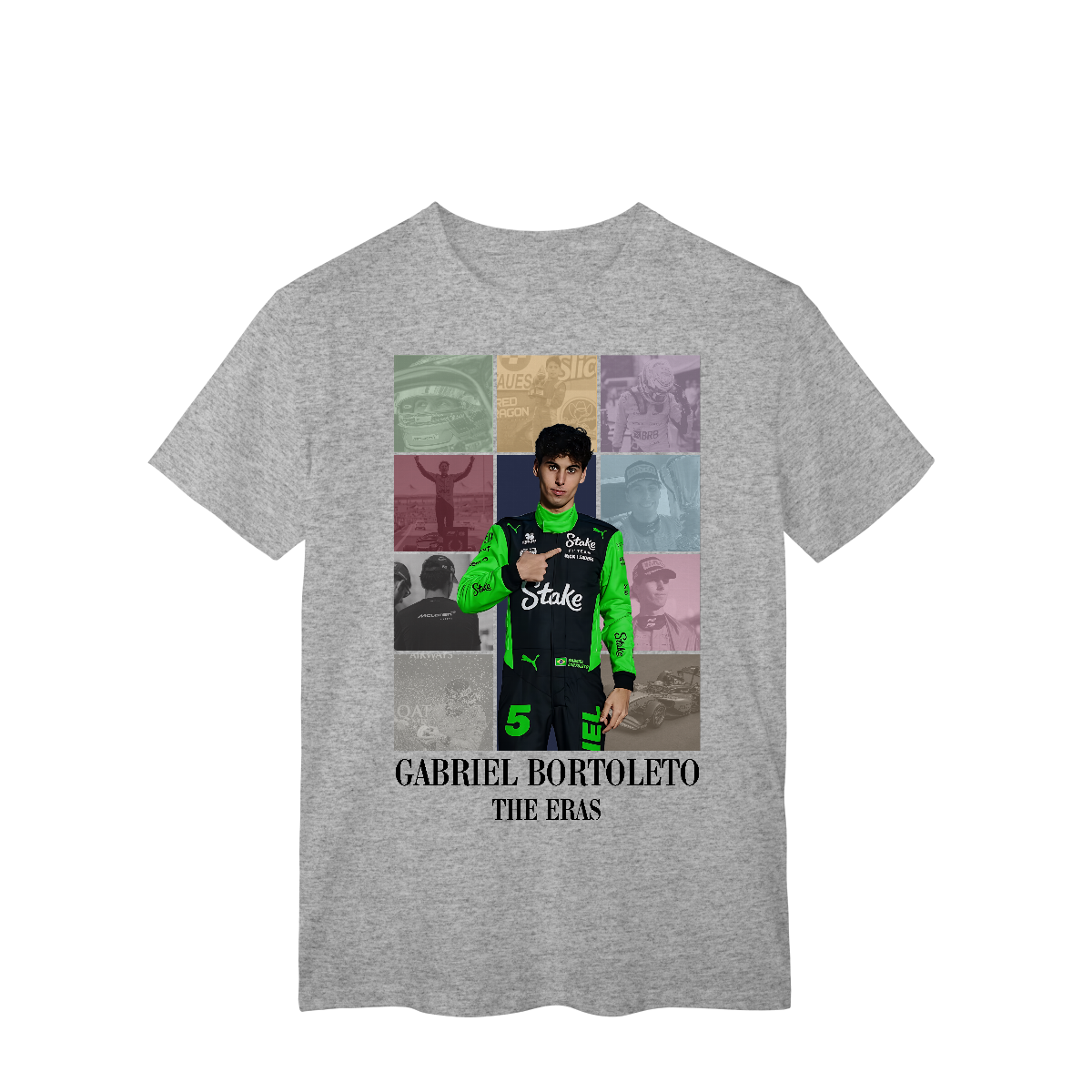 Nome do produto: Camiseta Gabriel Bortoleto – The Eras | O Próximo Capítulo do Brasil na F1
