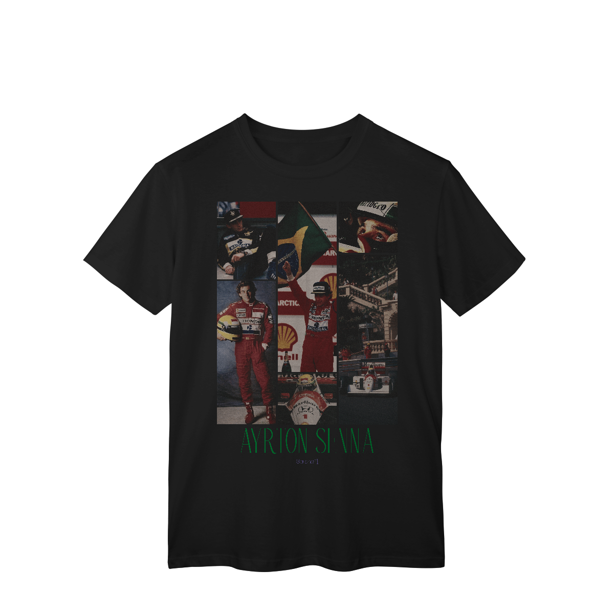 Nome do produto: Camiseta Drive to Style – Ayrton Senna | Estilo e História nas Pistas