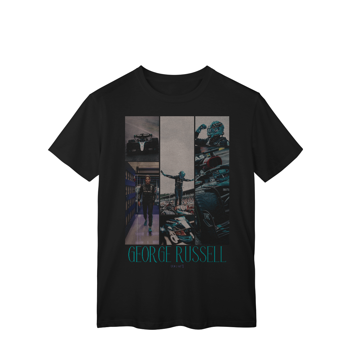 Nome do produto: Camiseta Drive to Style – George Russell | Classe e Fúria na Mercedes