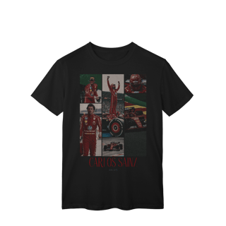 Nome do produtoCamiseta Drive to Style – Carlos Sainz | Estilo e Fúria Ferrari