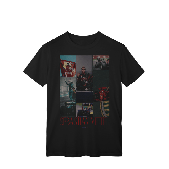 Camiseta Drive to Style – Sebastian Vettel | Ícone da Fórmula 1