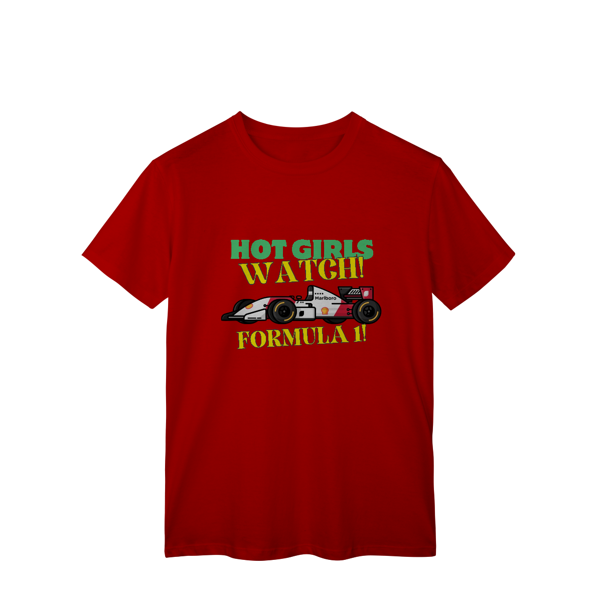 Nome do produto: Camiseta Hot Girls Watch Formula 1 | Moda F1 para Mulheres com Atitude