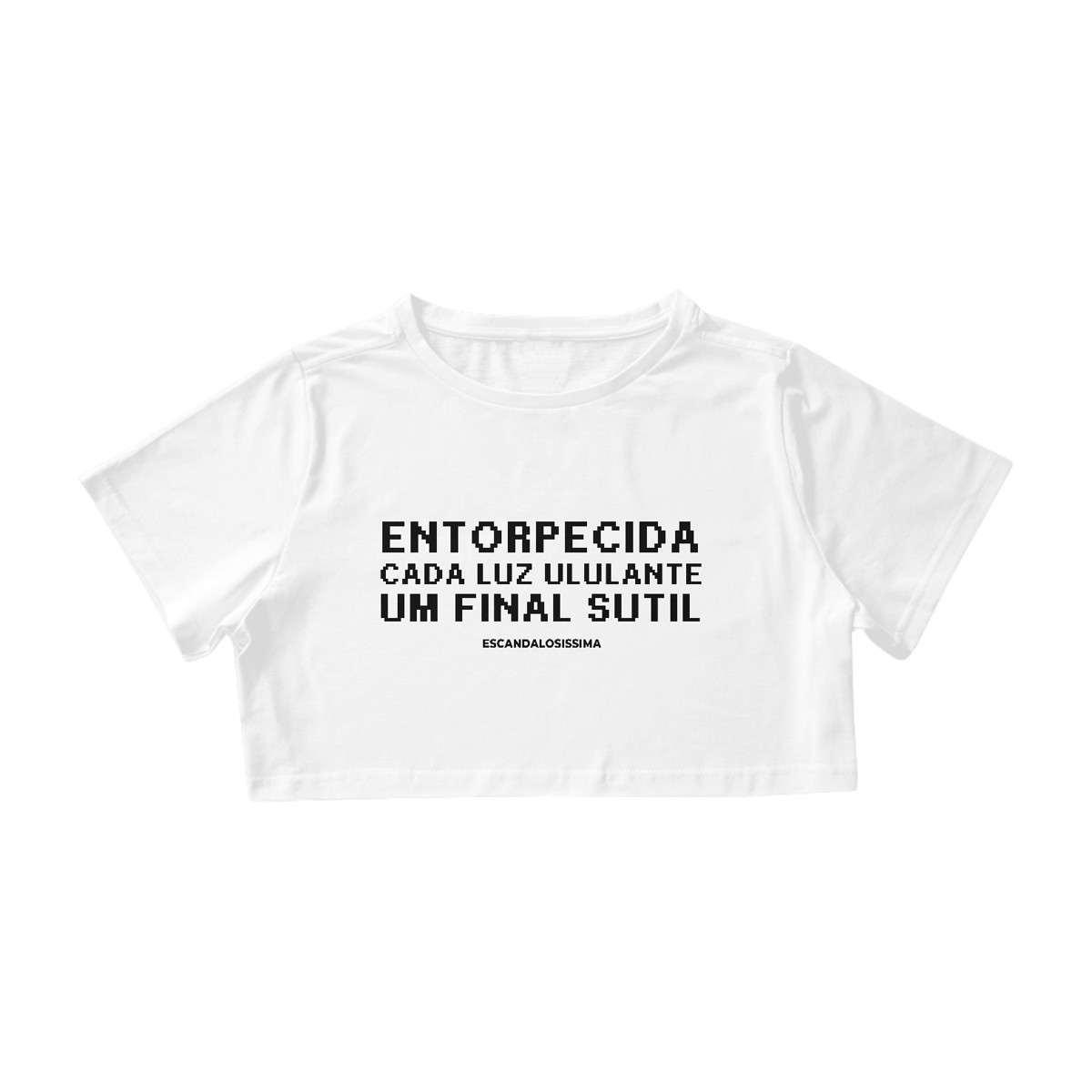 Nome do produto: Haikai Entorpecida cropped beanco