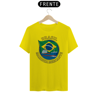 Nome do produto Camiseta Marinha Mercante Brasil - Estilo Náutico 100% Algodão Quality - Estampa Exclusiva