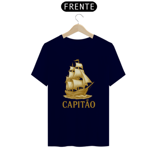 Nome do produto Camiseta Capitão Náutica - Estilo Marinheiro 100% Algodão Quality - Estampa Exclusiva