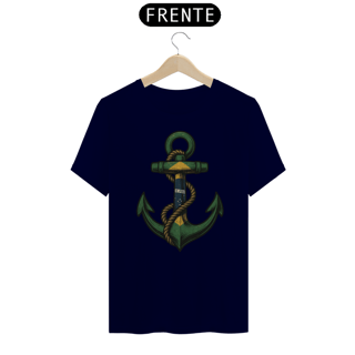 Nome do produto Camiseta Âncora - Moda Náutica, Estilo de Vida no Mar, Conforto e Qualidade - 100% Algodão