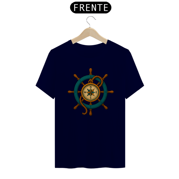 Camiseta Timoneiro - Moda Náutica, Navegação e Profissão Marítima - 100% Algodão