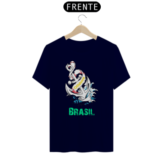 Nome do produto Camiseta Offshore Brasil - Moda Náutica Profissional, Trabalho Embarcado e Plataforma de Petróleo