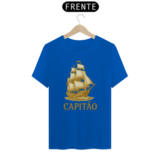 Nome do produto Camiseta Capitão Náutica - Estilo Marinheiro 100% Algodão Quality - Estampa Exclusiva