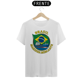 Nome do produto Camiseta Marinha Mercante Brasil - Estilo Náutico 100% Algodão Quality - Estampa Exclusiva
