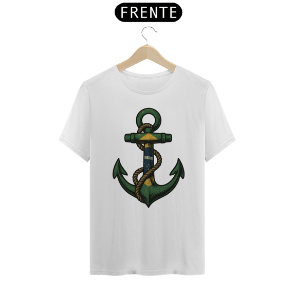 Camiseta Âncora - Moda Náutica, Estilo de Vida no Mar, Conforto e Qualidade - 100% Algodão