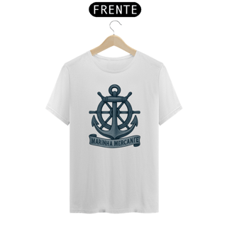 Nome do produto Camiseta Marinha Mercante - Moda Náutica Profissional, Vida Embarcada e Navegação