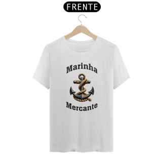 Nome do produto Camiseta Mercante - Moda Náutica Profissional, Vida Embarcada e Estilo de Vida no Mar