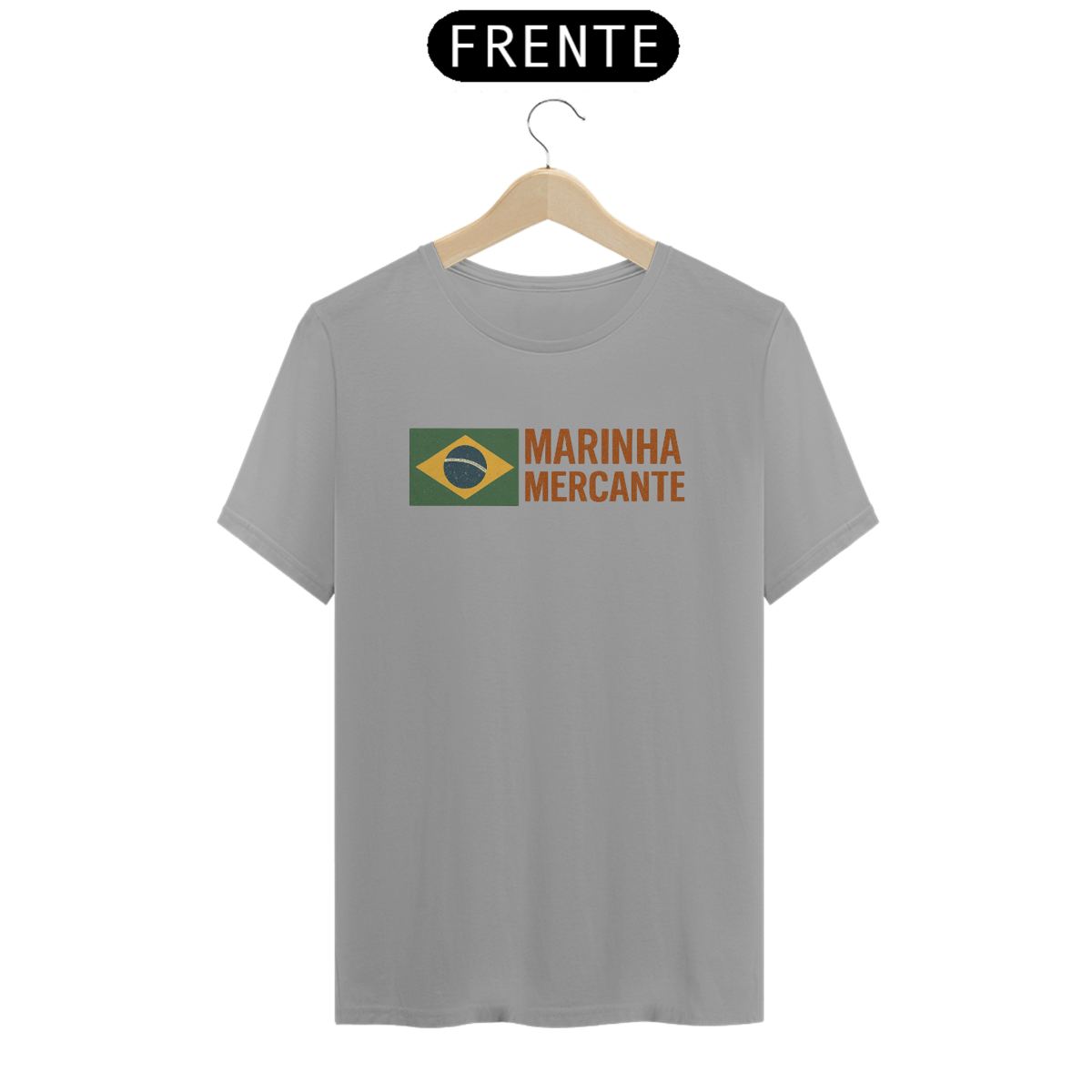 Nome do produto: Camiseta Marinha Mercante - Moda Náutica, Vida no Mar e Profissão Marítima - 100% Algodão