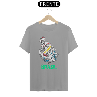 Nome do produto Camiseta Offshore Brasil - Moda Náutica Profissional, Trabalho Embarcado e Plataforma de Petróleo